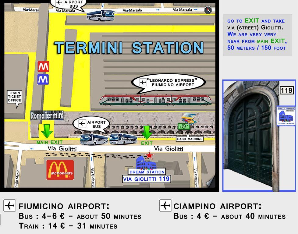 Bed and Breakfast Dream Station Roma Exterior foto